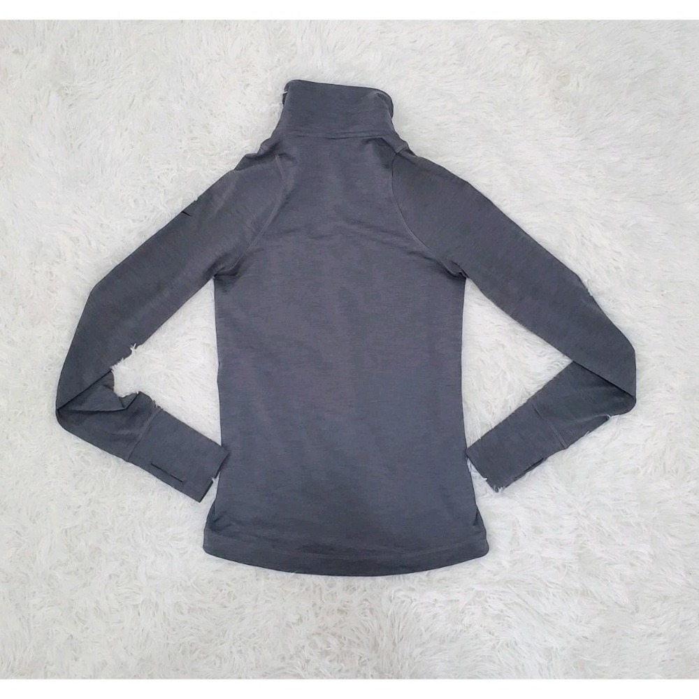 Nike Jacket Womens Small Gray Solid Running Full Zip Dri Fit Sweatshirt - Picture 4 of 9
